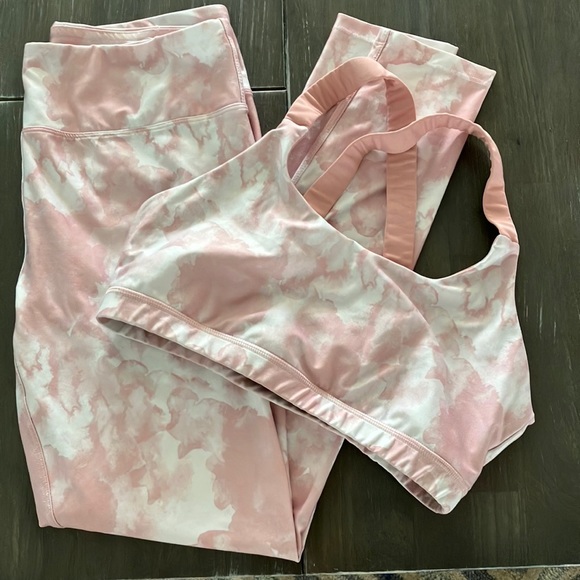 Kyodan Workout Set Tye Die Pink - Picture 1 of 9